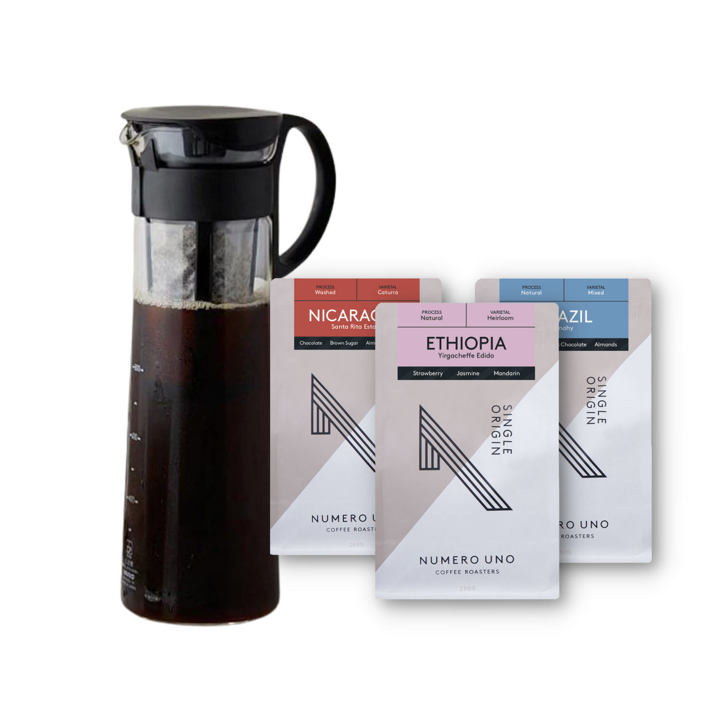 Hario Mizudashi Cold Brew Pot + 250g Coffee Bundle