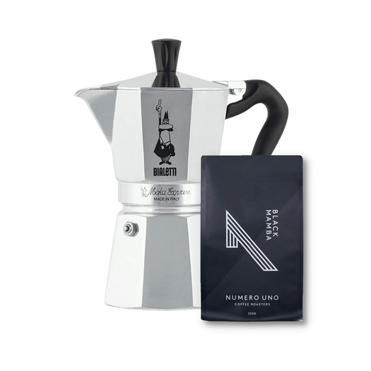 Moka Pot + 250g Coffee Bundle