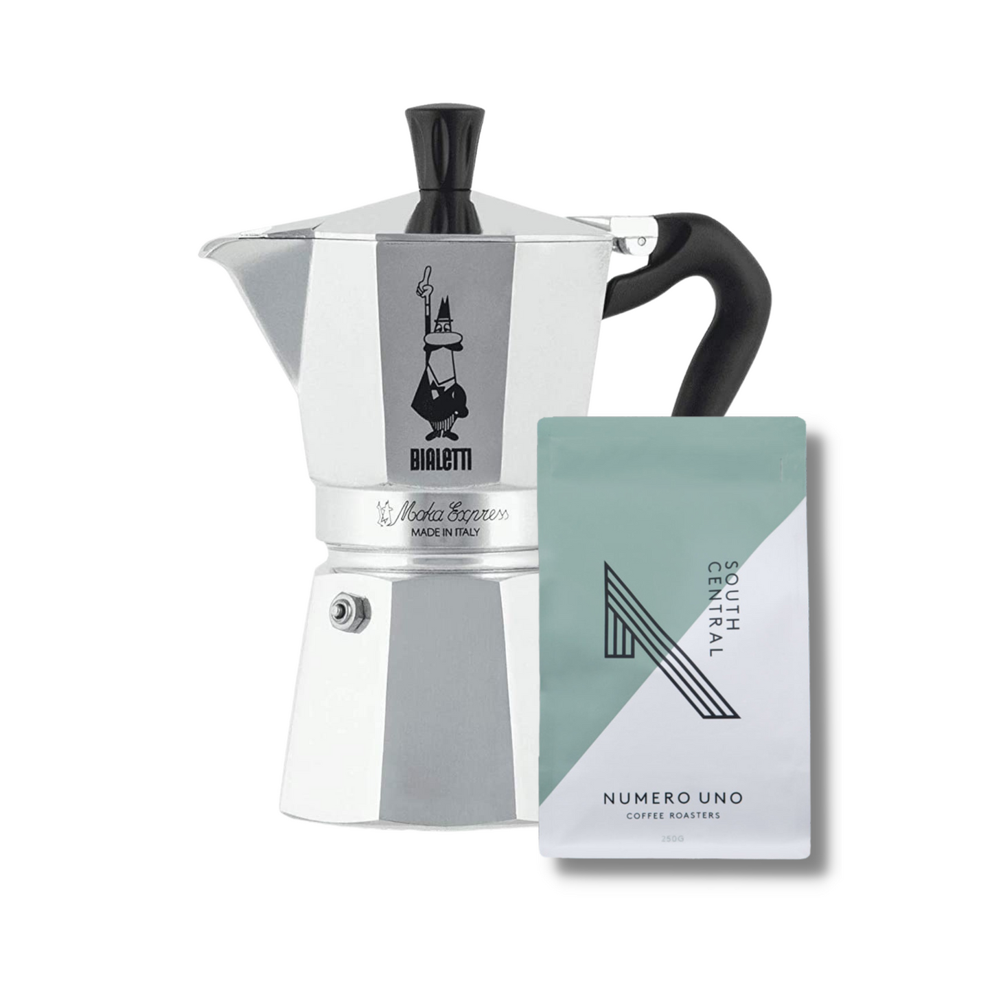Moka Pot + 250g Coffee Bundle