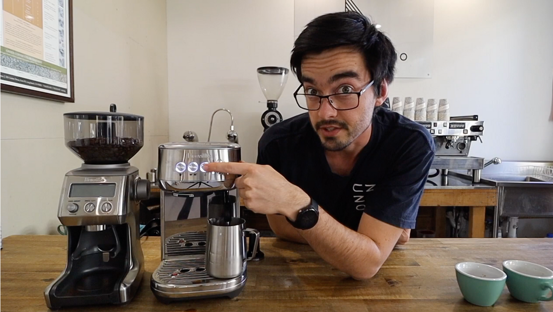 VIDEO TUTORIALS // SAM BEGG // Breville Bambino Plus Espresso Machine –  Numero Uno Coffee Roasters