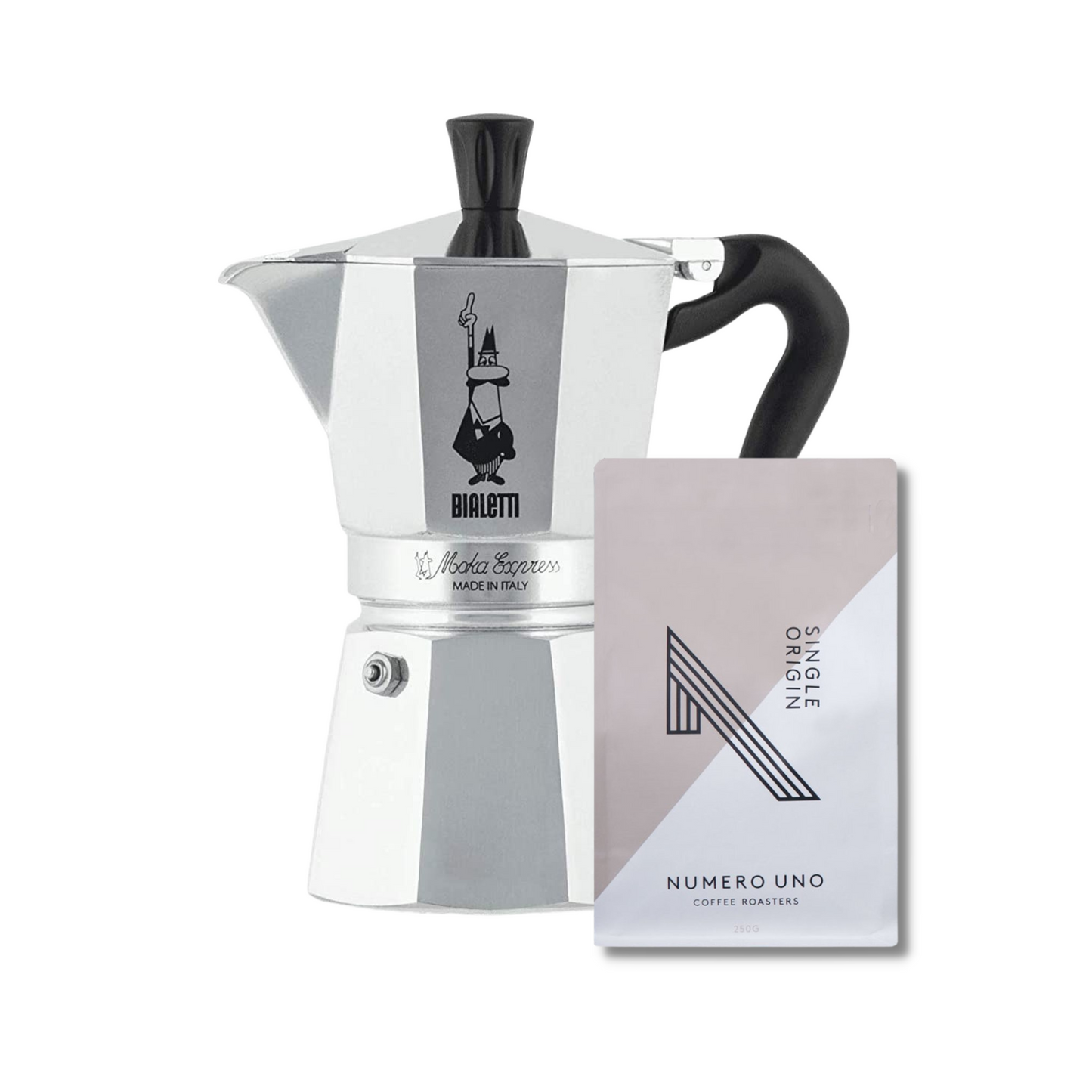 Moka Pot + 250g Coffee Bundle